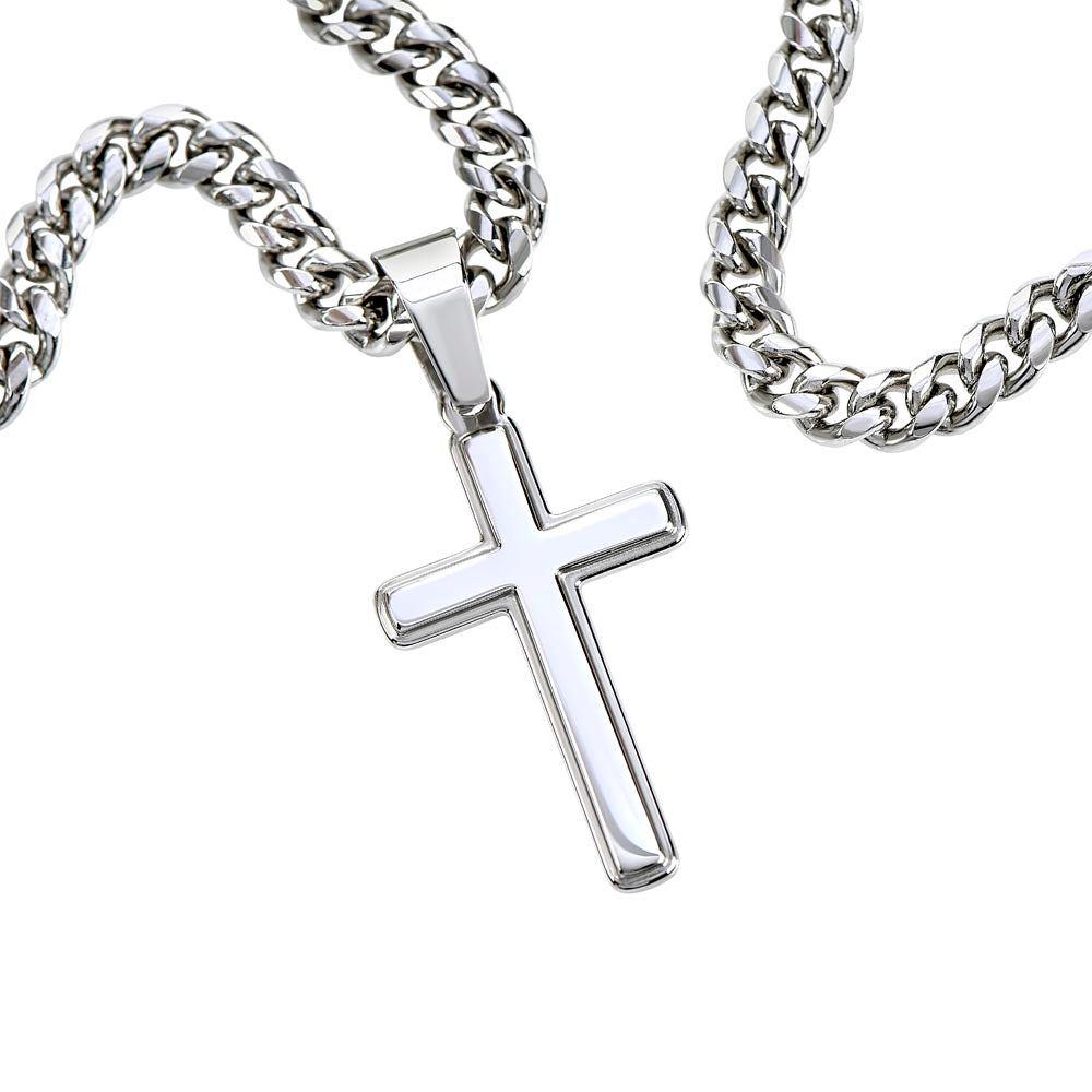 FC - Personalized Cross Cuban Link Chain