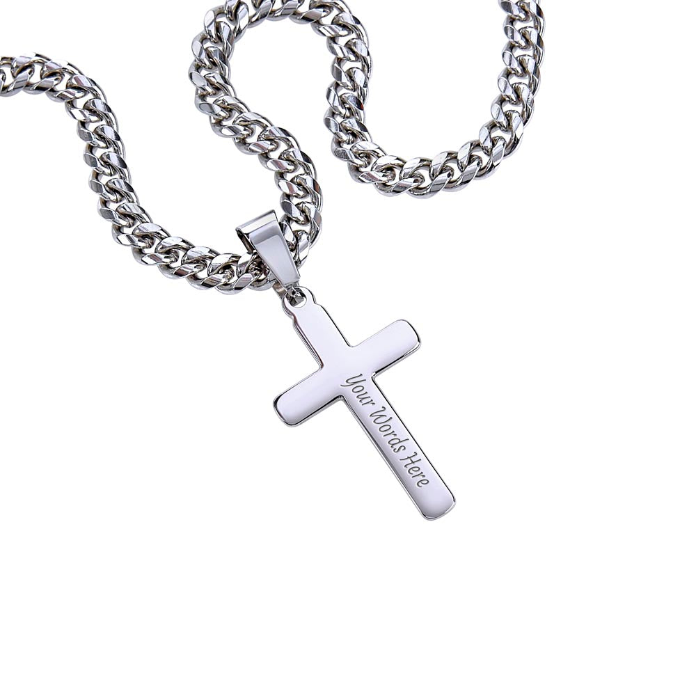 FC - Personalized Cross Cuban Link Chain