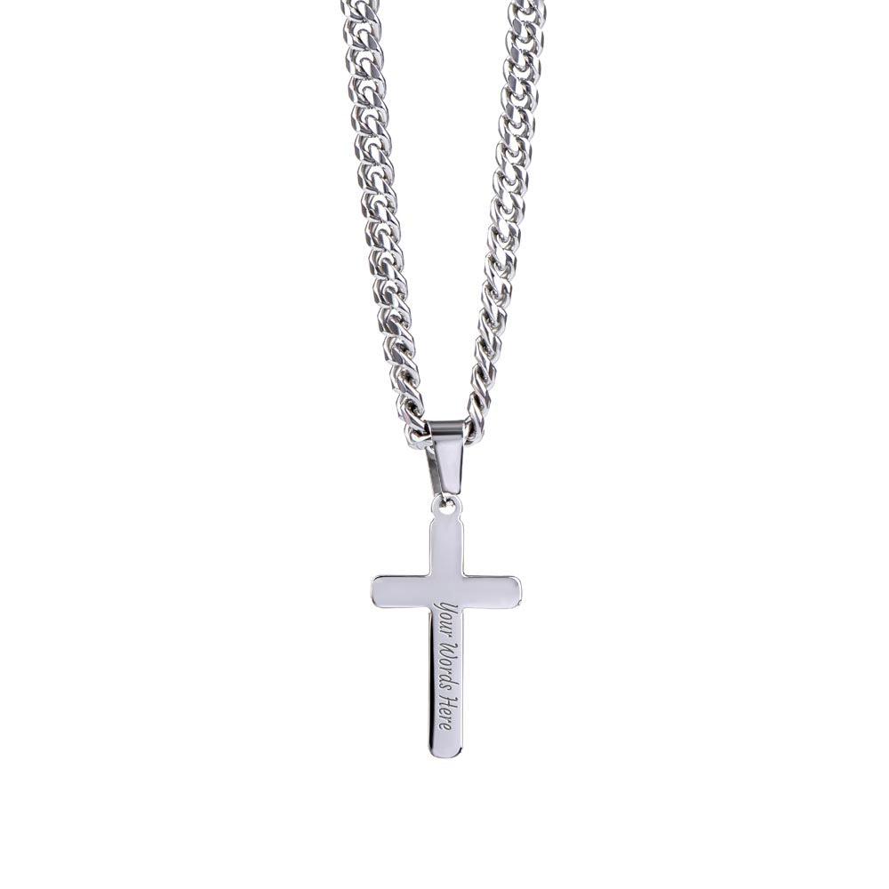 FC - Personalized Cross Cuban Link Chain