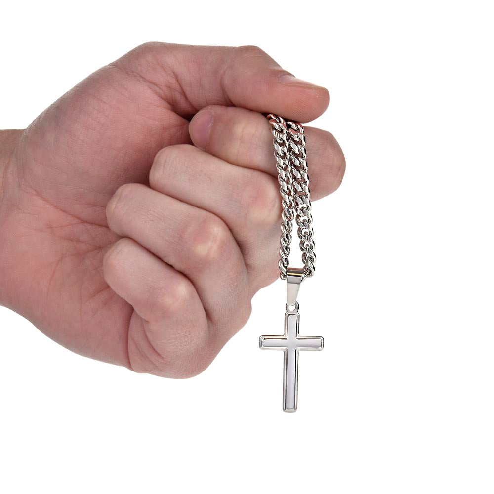 FC - Personalized Cross Cuban Link Chain