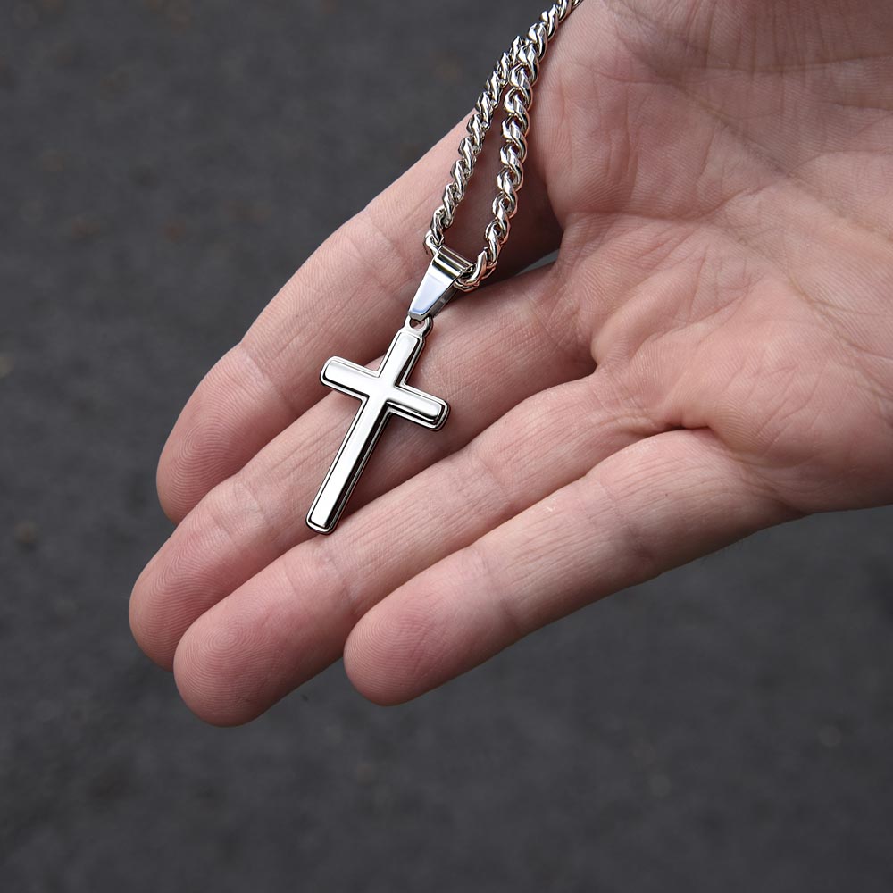 FC - Personalized Cross Cuban Link Chain