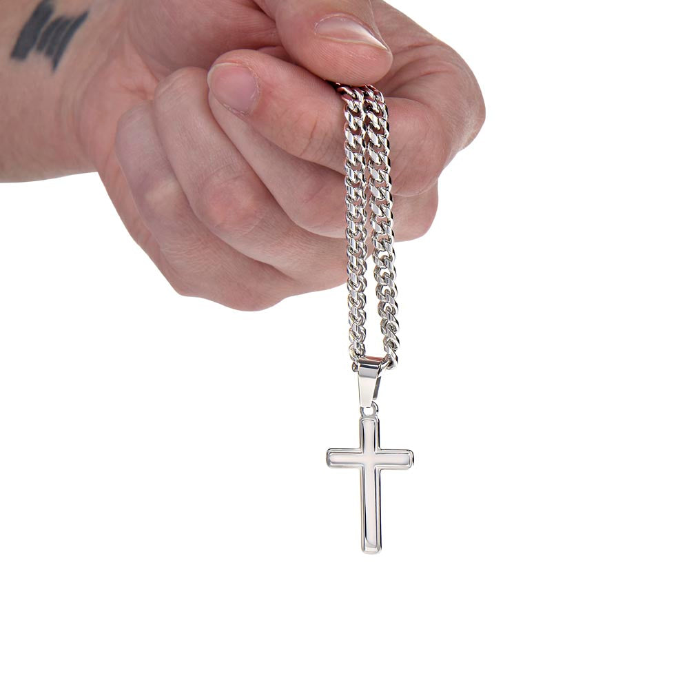 FC - Personalized Cross Cuban Link Chain
