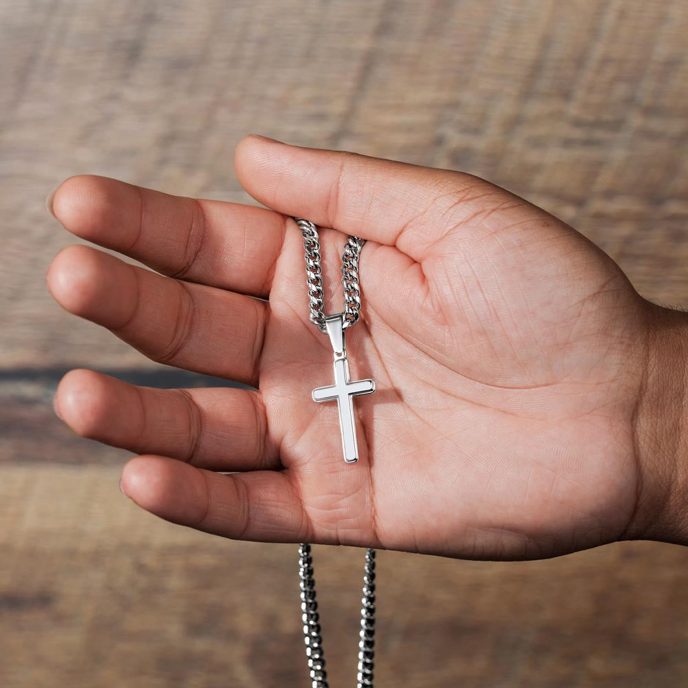 FC - Personalized Cross Cuban Link Chain