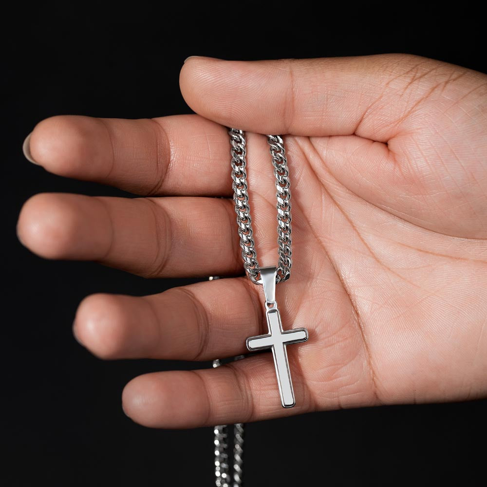 FC - Personalized Cross Cuban Link Chain