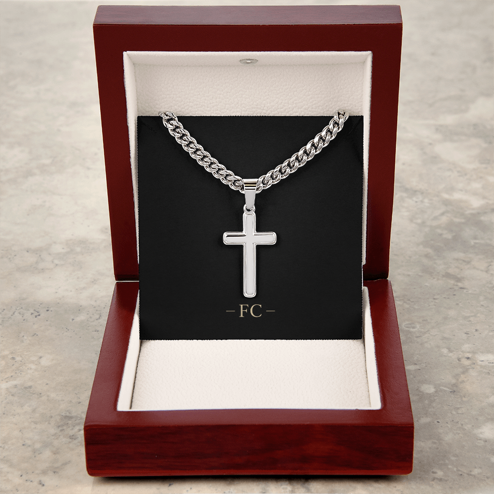 FC - Personalized Cross Cuban Link Chain