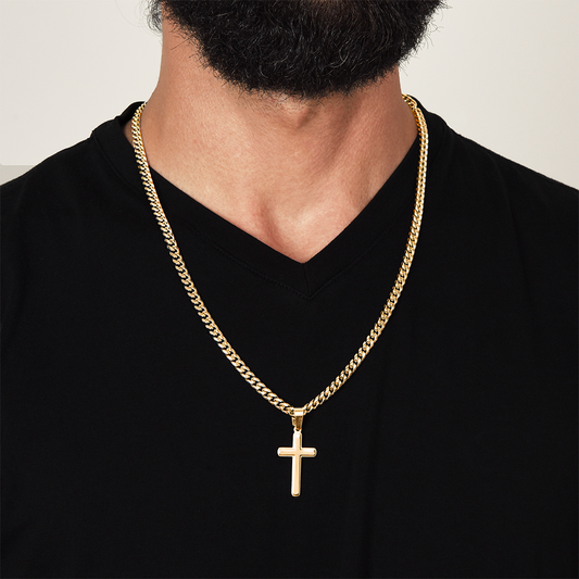 FC - Personalized Cross Cuban Link Chain