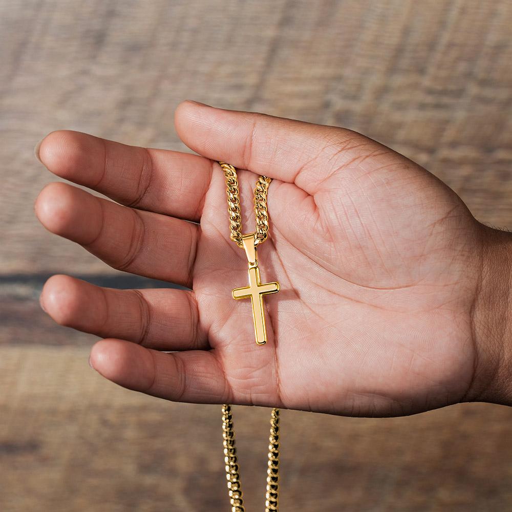 FC - Personalized Cross Cuban Link Chain