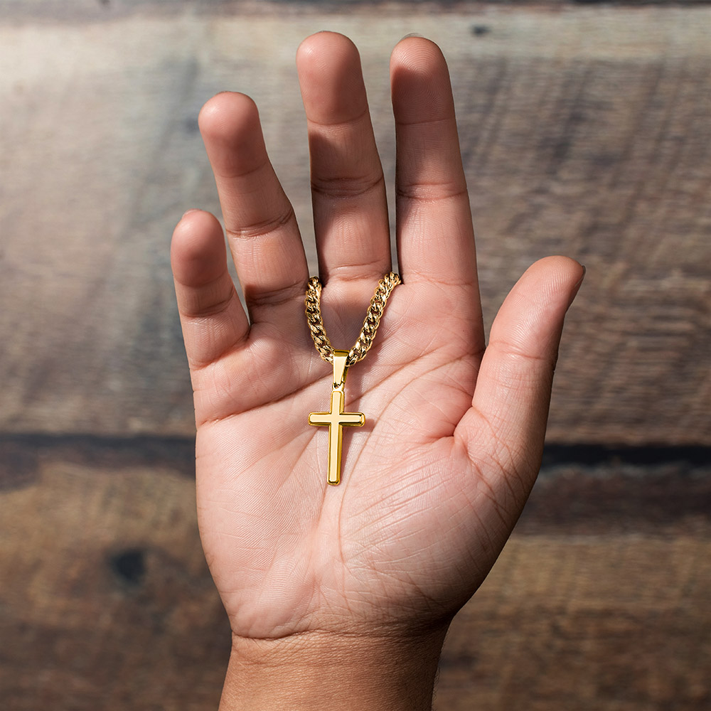 FC - Personalized Cross Cuban Link Chain