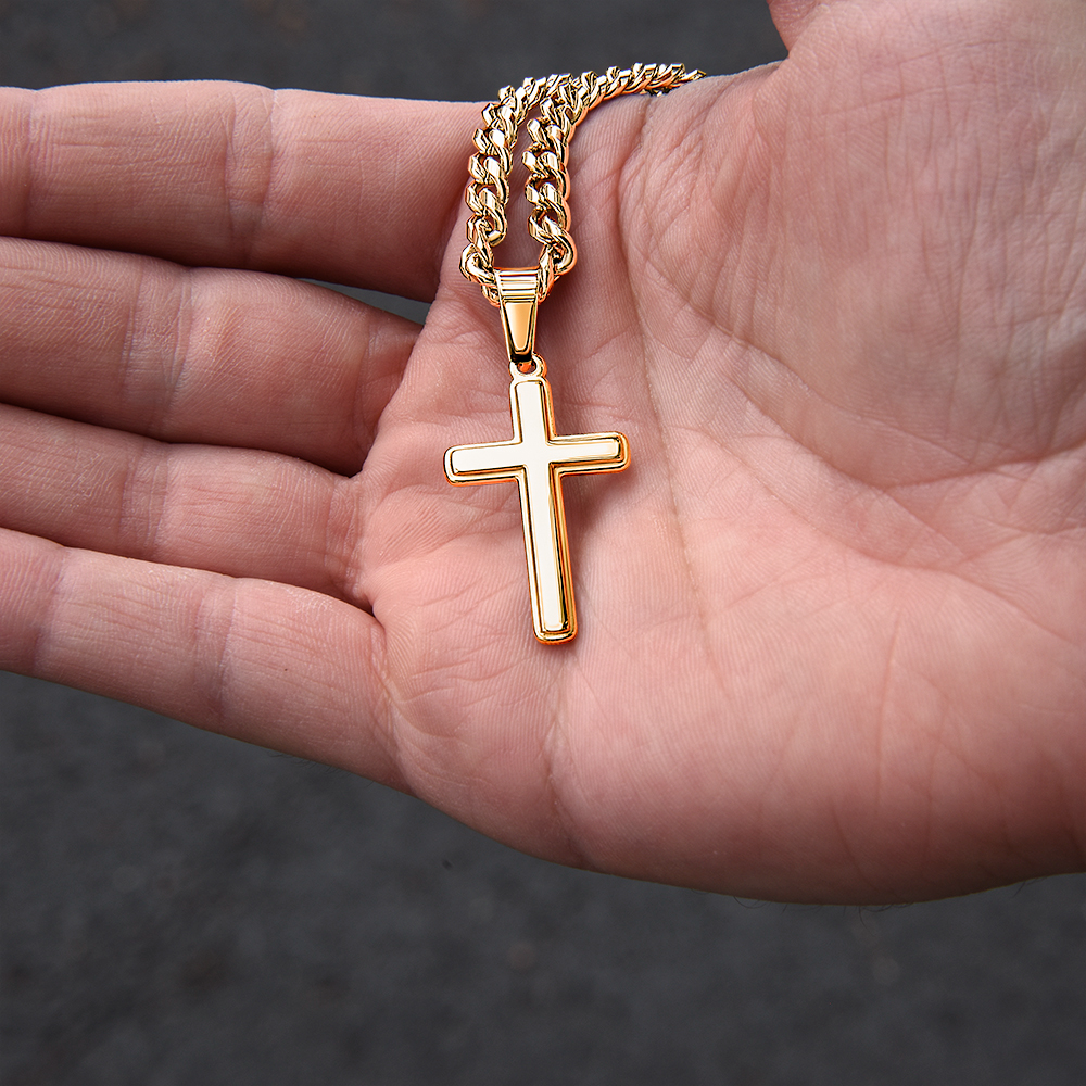 FC - Personalized Cross Cuban Link Chain