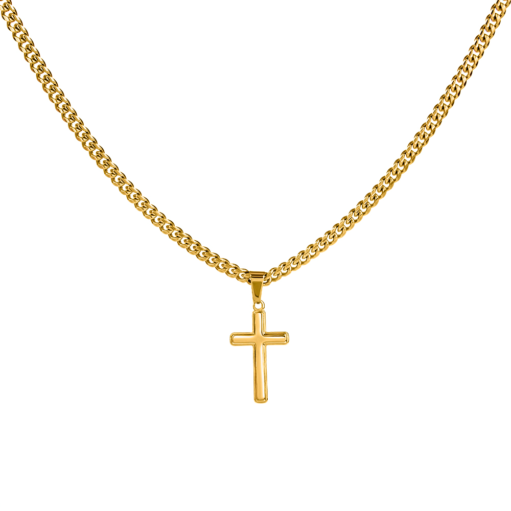 FC - Personalized Cross Cuban Link Chain