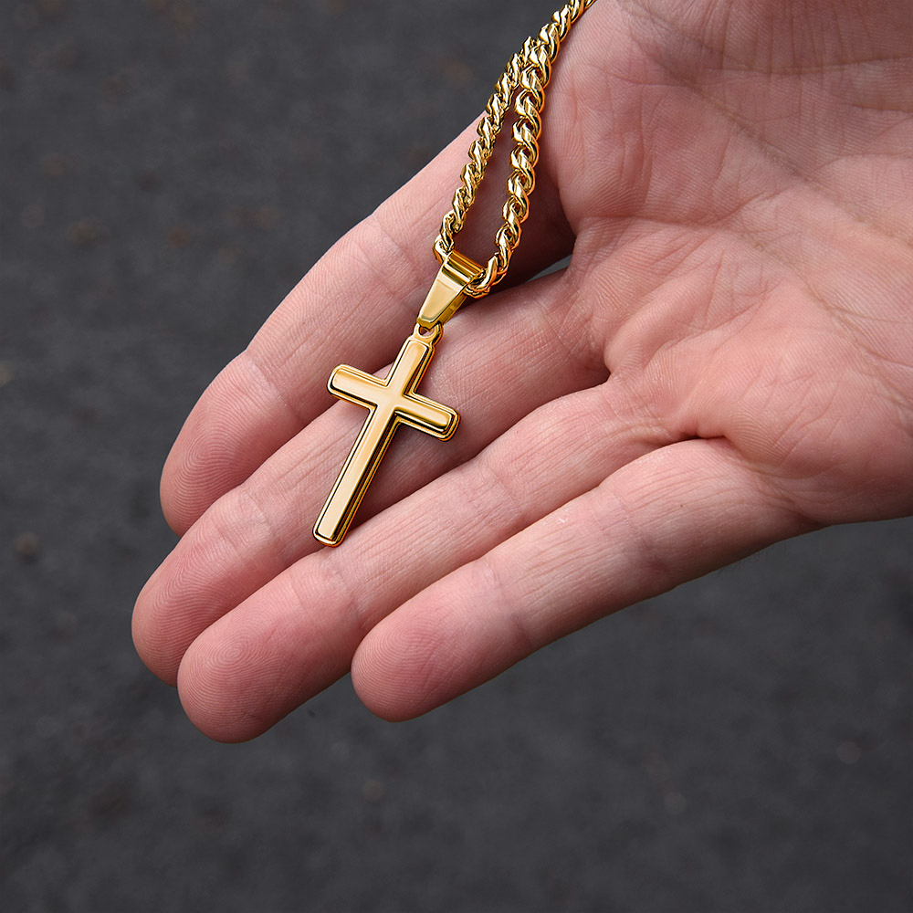 FC - Personalized Cross Cuban Link Chain